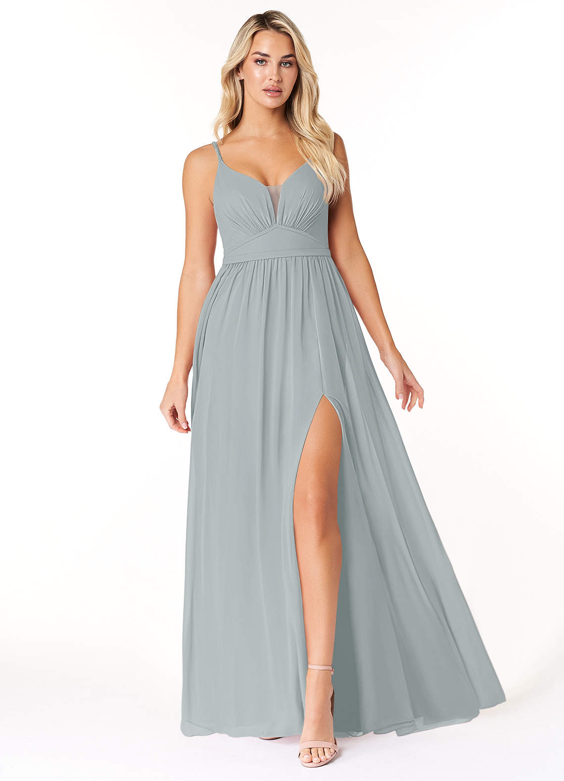 Azazie Rayna Dolphin Grey Bridesmaid Dresses Azazie