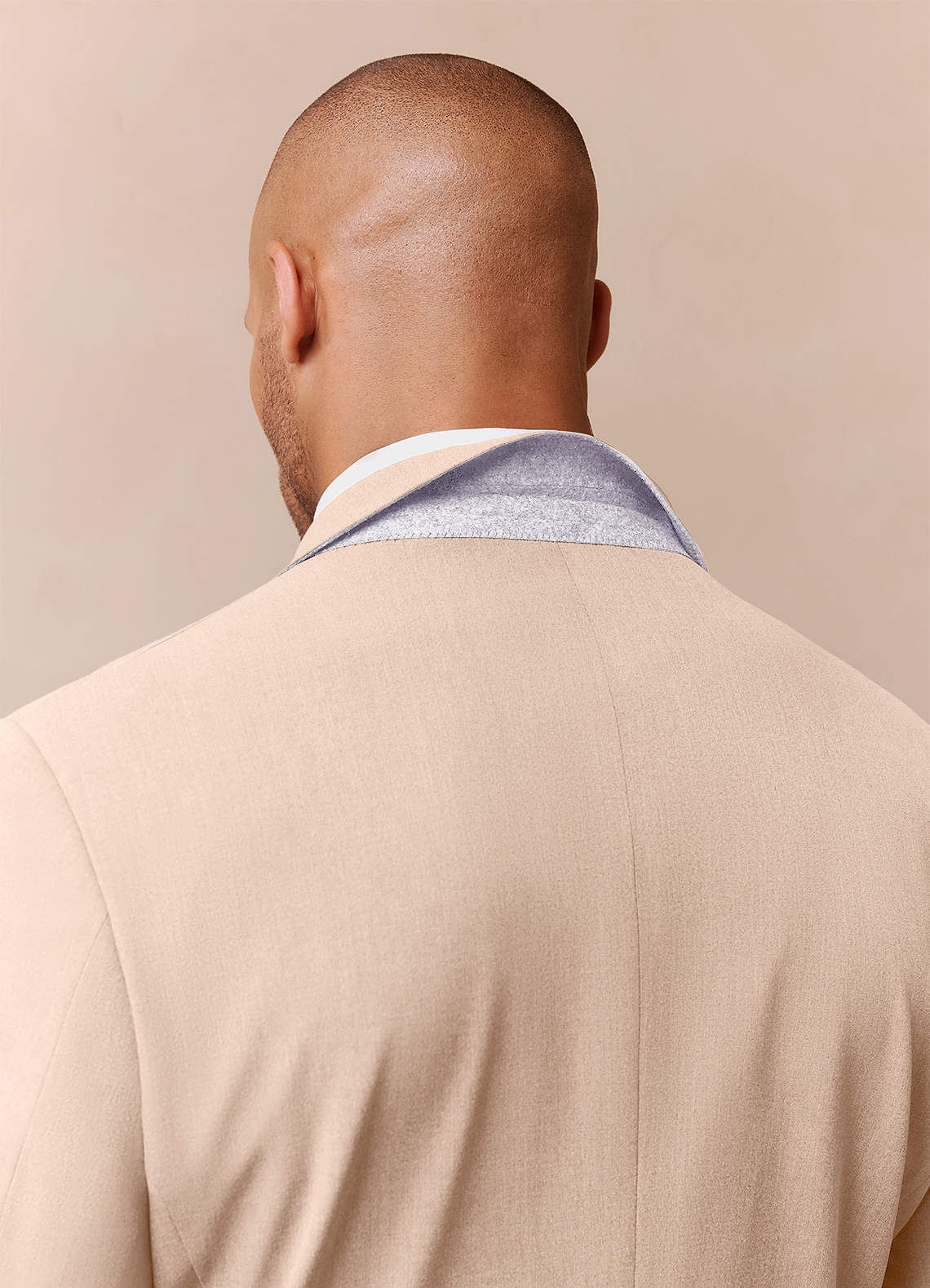 front Savile Tan Wool Blend Suit Jacket