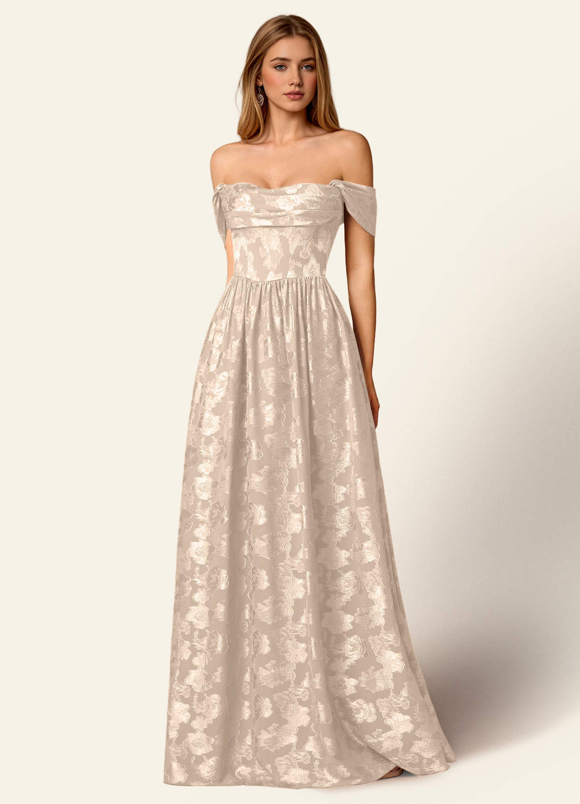 black off the shoulder prom dress with slit Primavera Couture 4127 - Long Sheath Dress