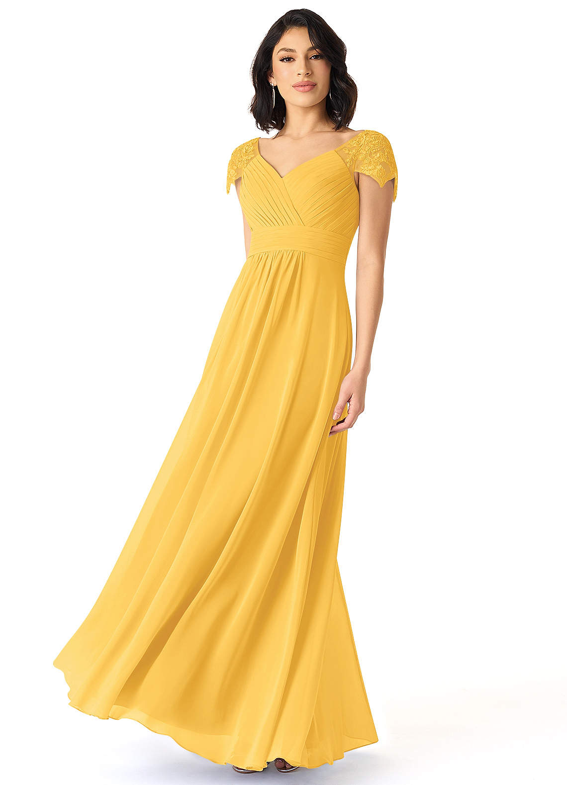 Azazie Adelyn Marigold Bridesmaid Dresses Azazie CA