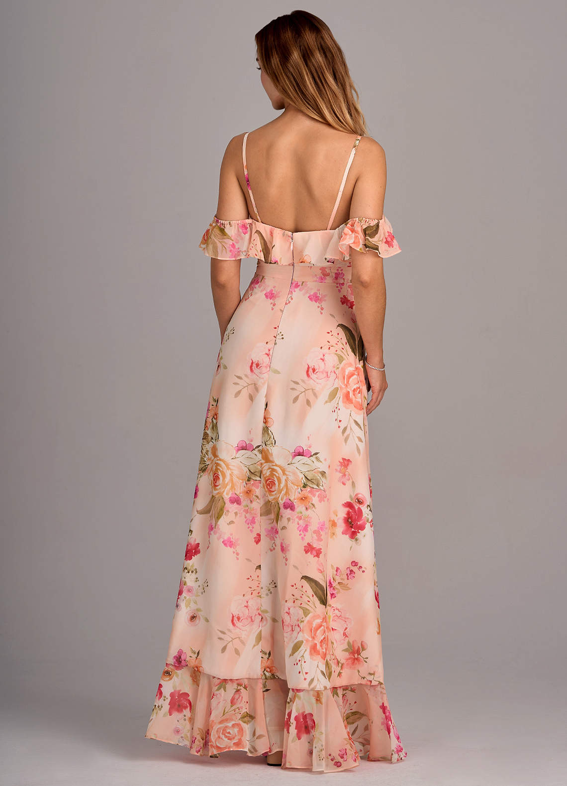 Azazie Lyra Bridesmaid Dresses Abstract Bouquet Floral A-Line Chiffon Convertible Dress image2