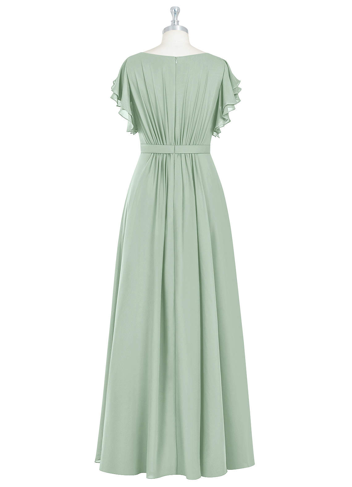 Azazie Daphne Agave Modest Bridesmaid Dresses Azazie