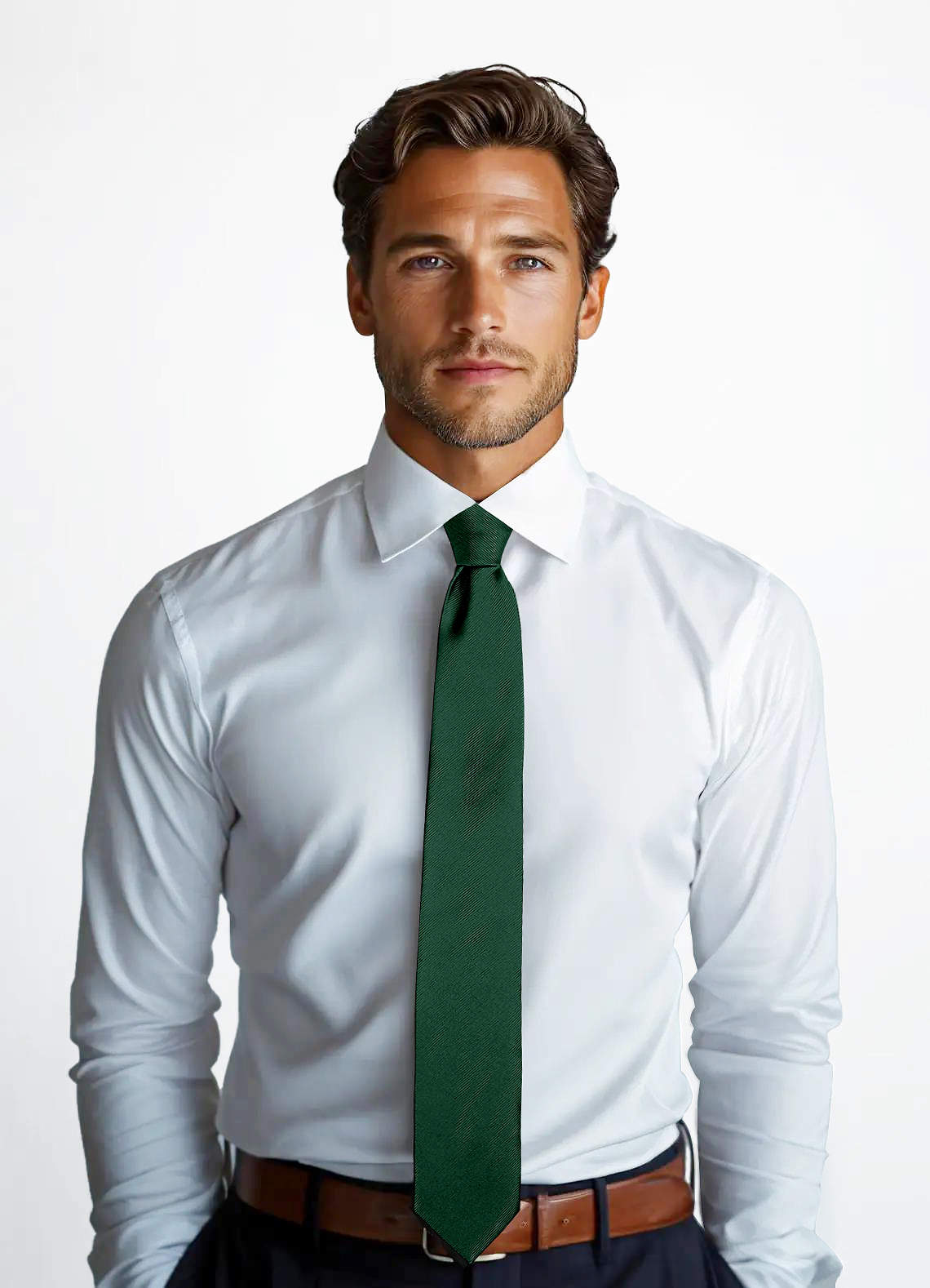 front Silk Skinny Tie