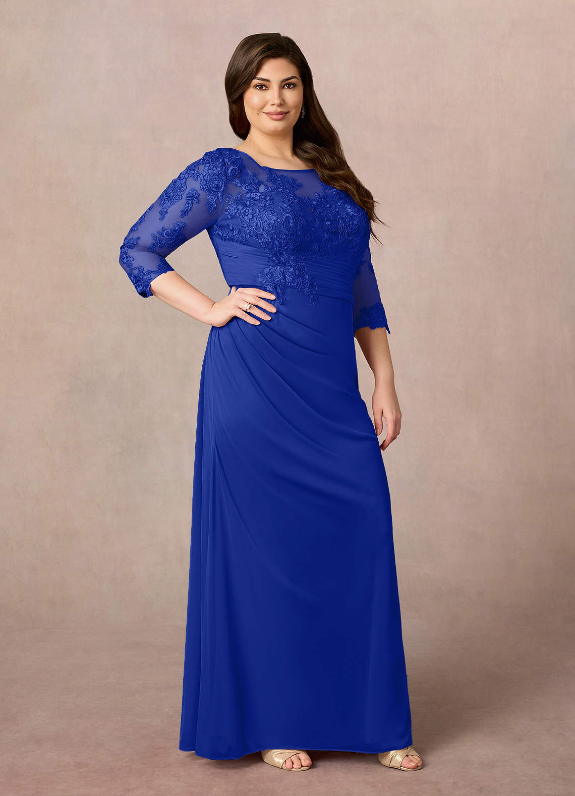 long sleeve bridesmaid dresses australia Blake Espresso main image 1