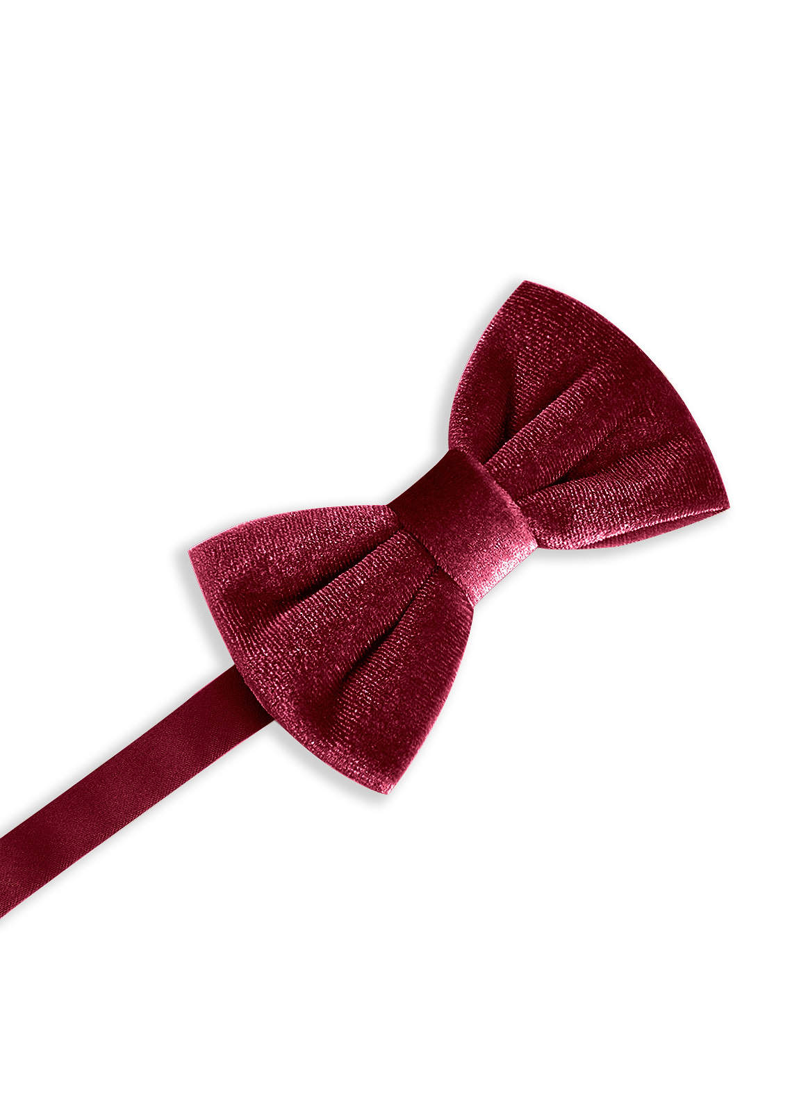 front Boy's Adjustable Velvet Pre-Tied Bow Tie
