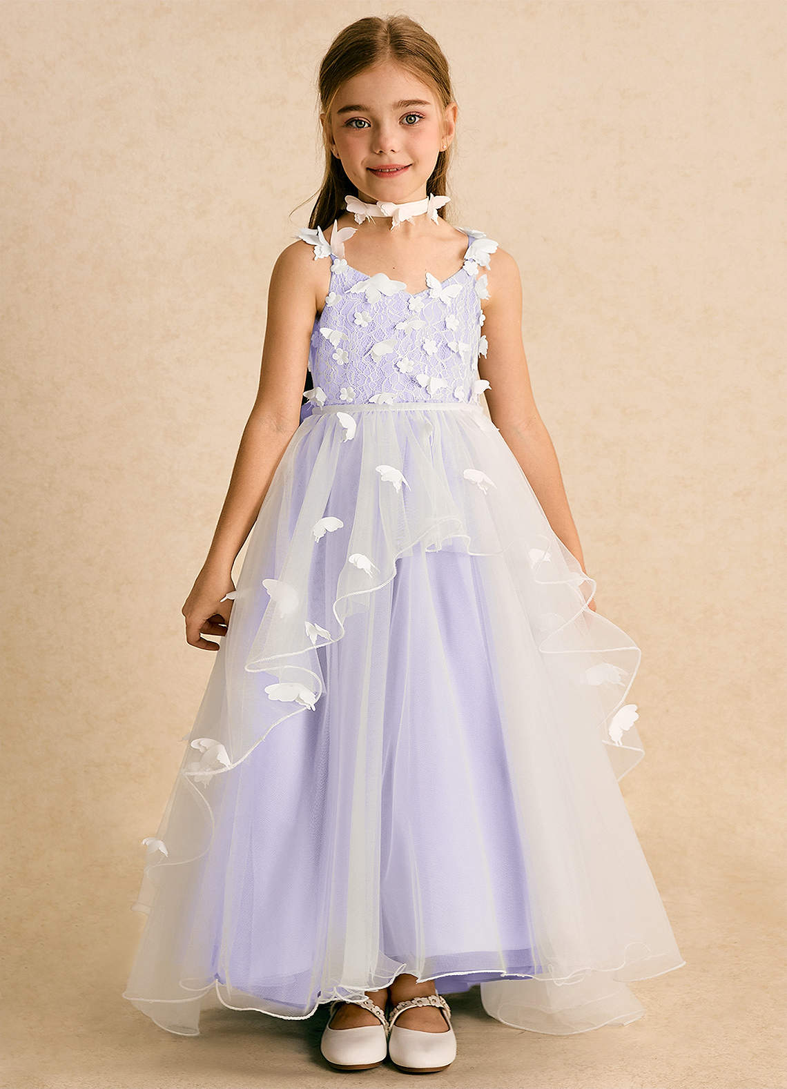 strapless open back dress Butterfly Tutu Dress | dress for kids | daughters | matching set | mother  and daughter | children outfits | safe material | high quality | kids brand  | petite hailey main image 1