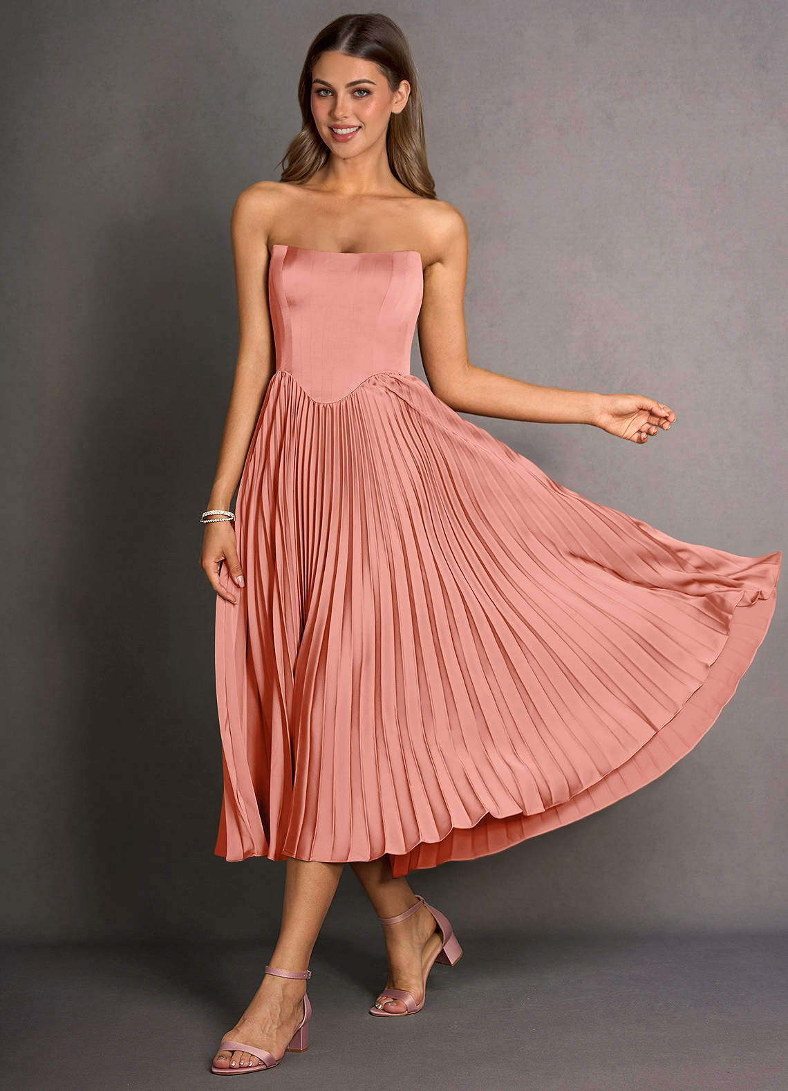Robe Mi-Longue Corail Celene image1