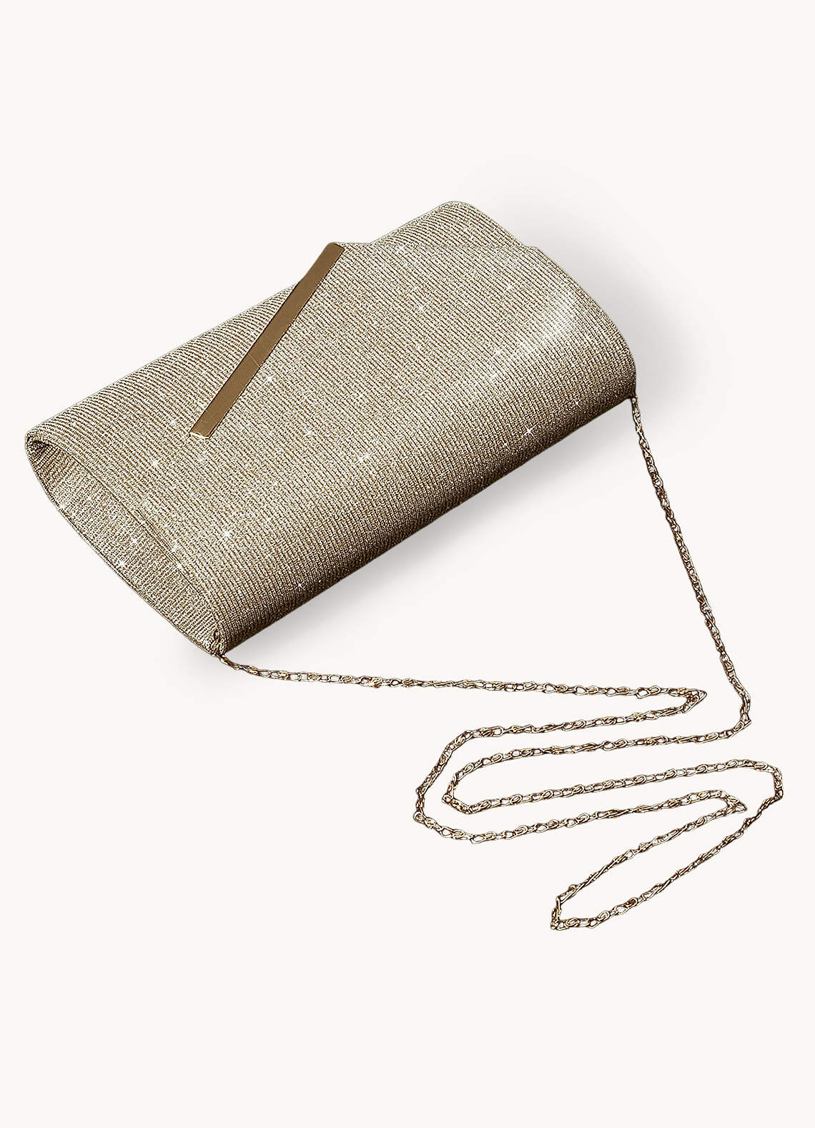 front Micronized Glitter Envelope Bag