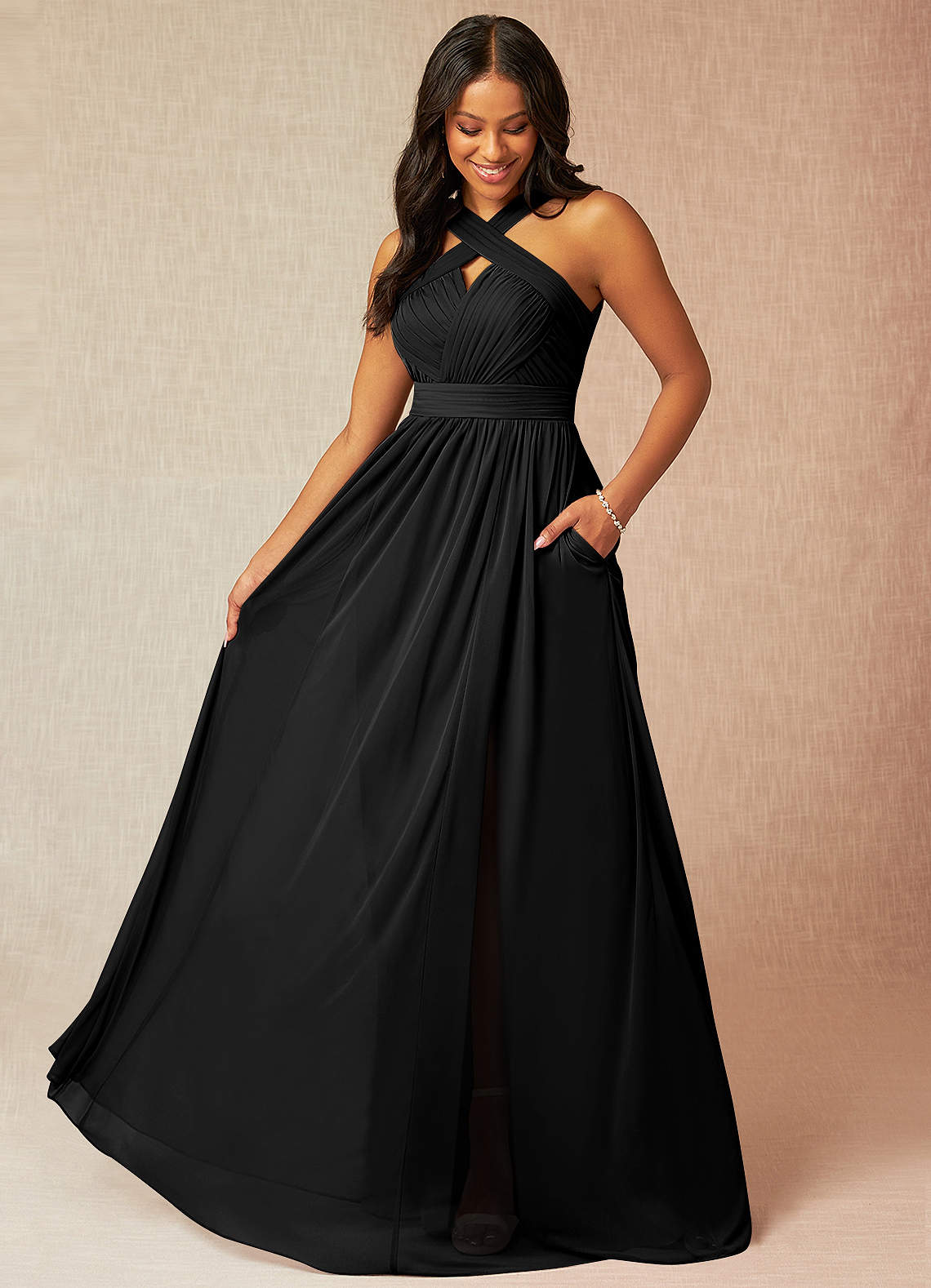 black bridesmaid dresses
