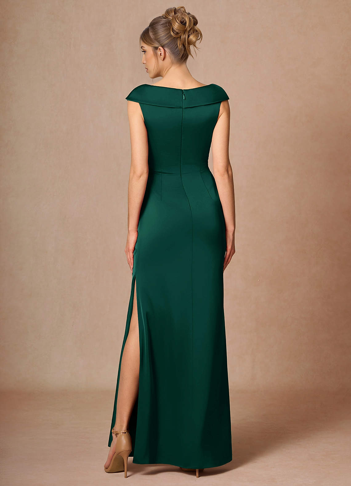 Thessaly Hunter Green Maxi Dress | Azazie DE