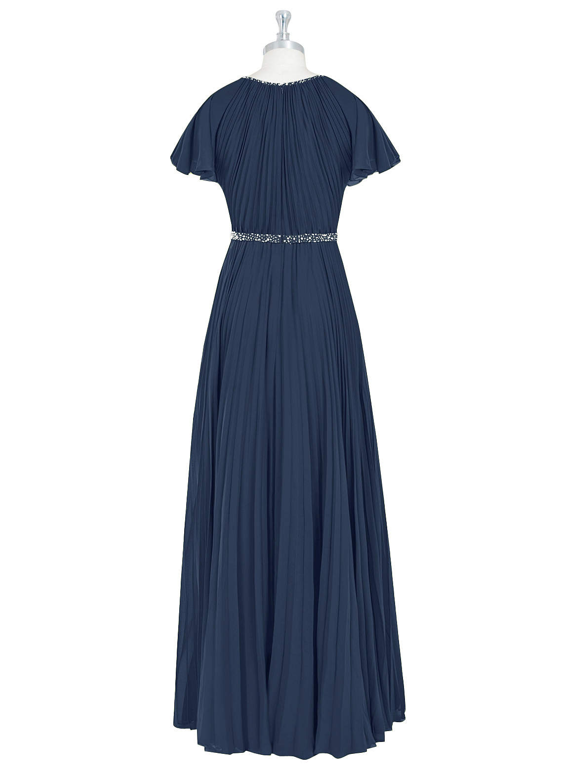 Azazie Kara Modest Bridesmaid Dresses A-Line Pleated Chiffon Floor-Length Dress image7