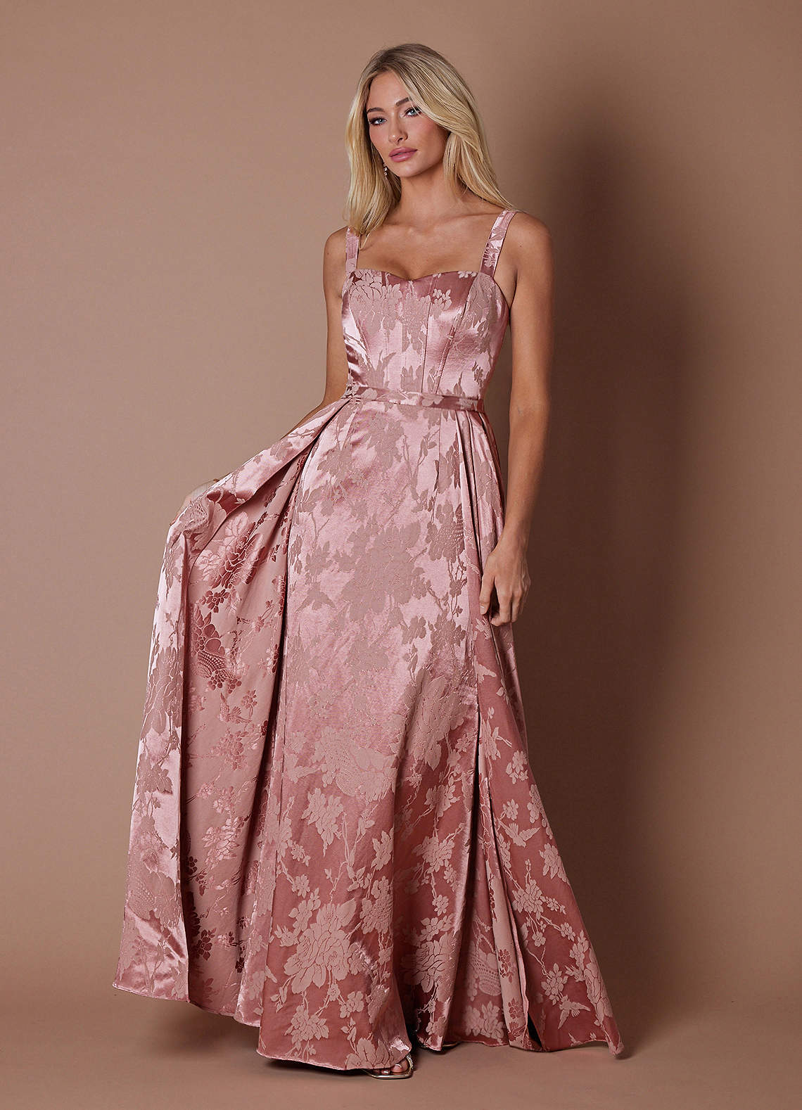 Kelis Rosewood Pink Maxi Dress Ready to Ship