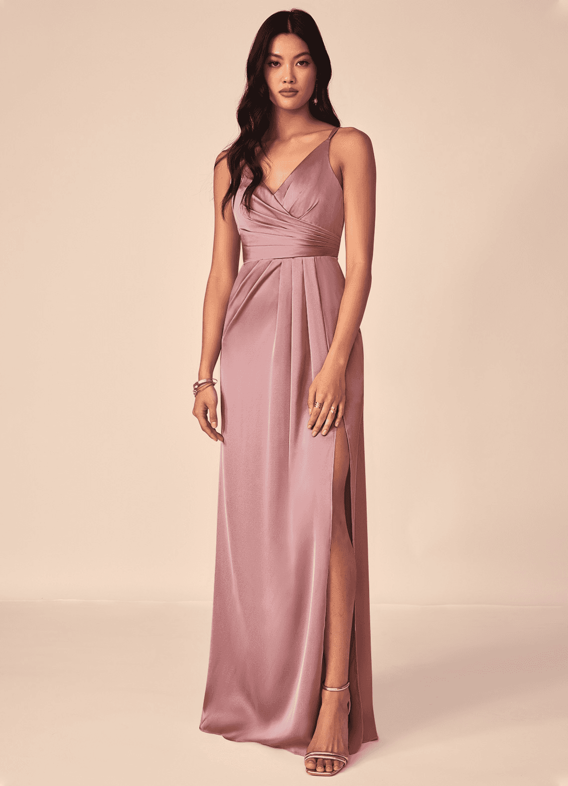 dusty aqua bridesmaid dress Azazie Aqua