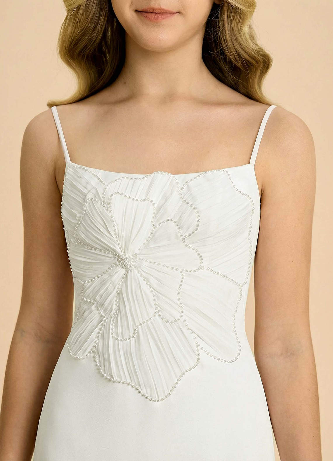 front Azazie Leina Junior Formal Dress