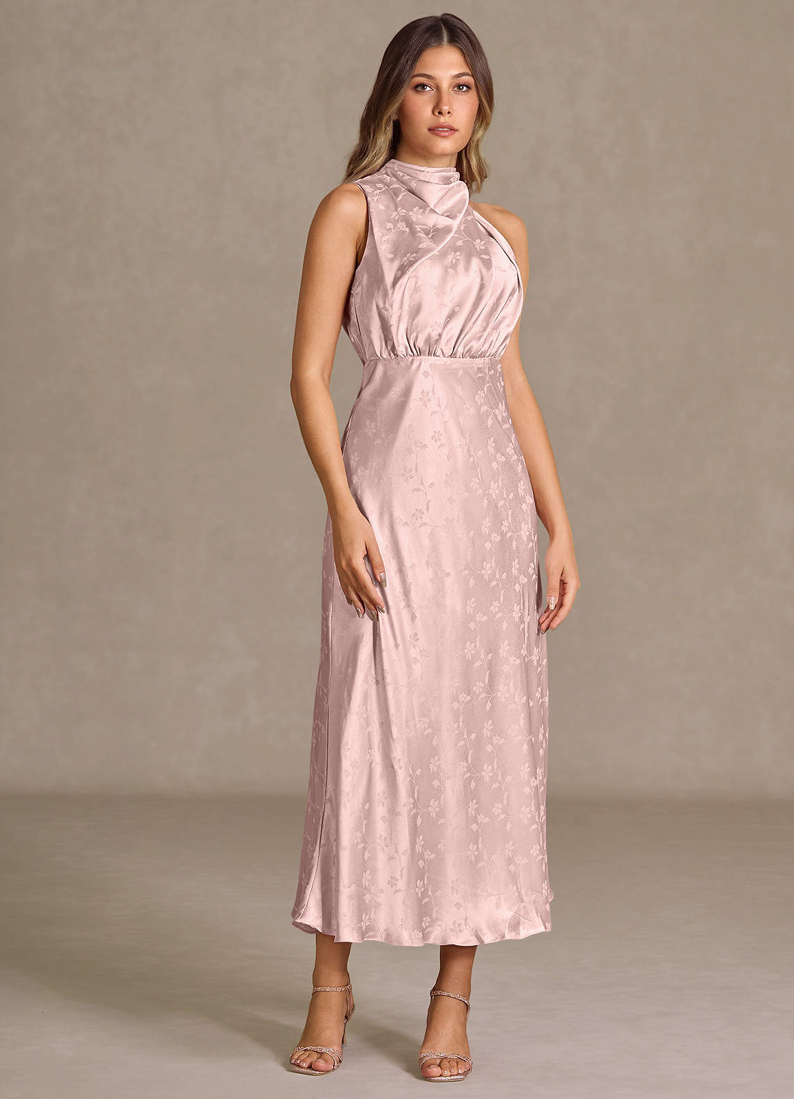 Lumi Peony Pink Floral Maxi Dress image1