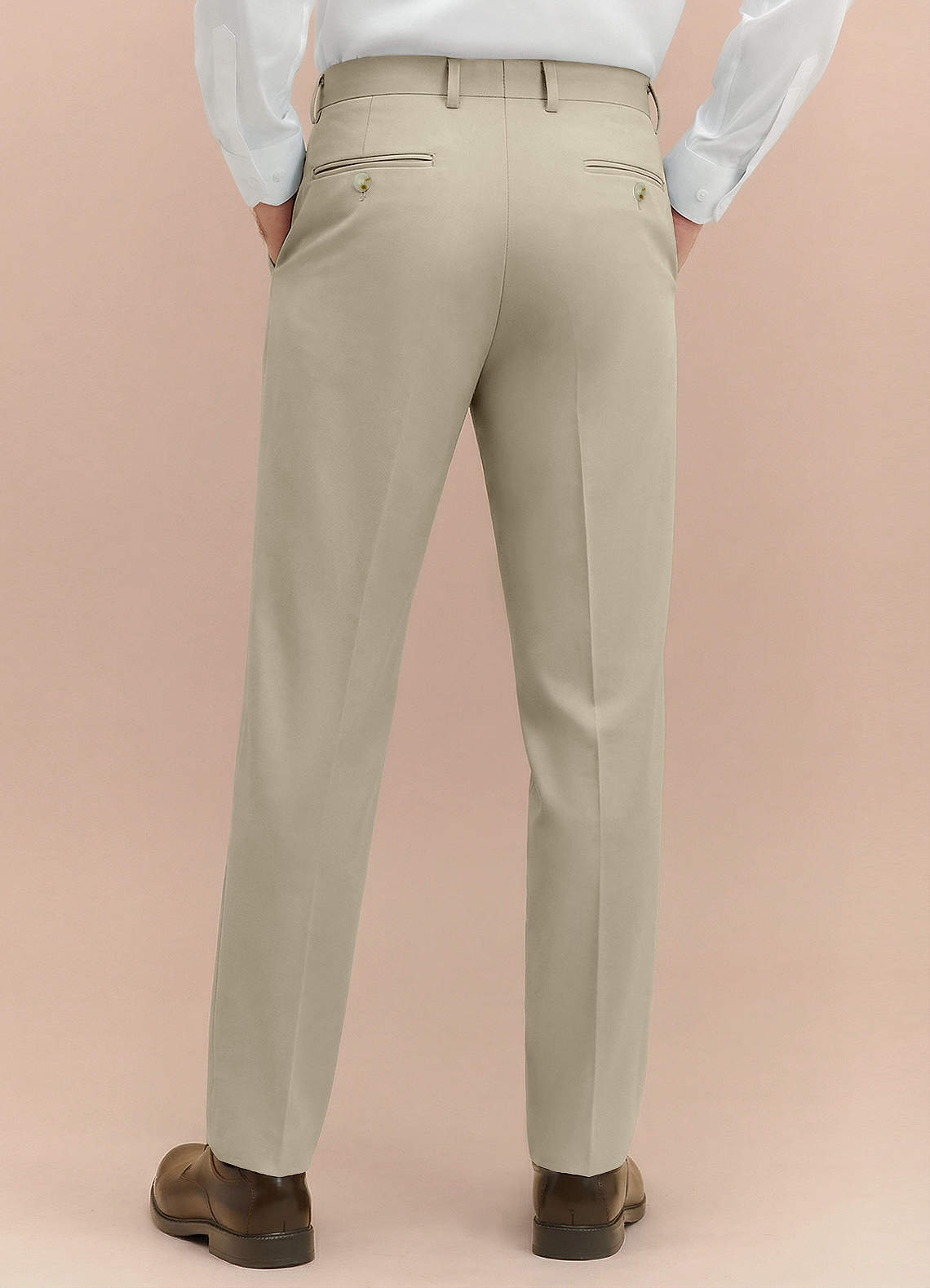 front Vincent Marfil Pantalones de vestir estructurados de alta elasticidad