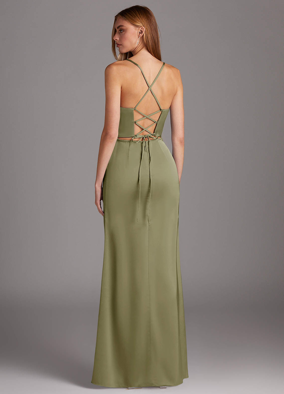 Azazie Sheath Sweetheart Floor-Length Stretch Satin Bridesmaid Dresses Pistachio Azazie Sheath Sweetheart Floor-Length Stretch Satin Bridesmaid Dresses Pistachio