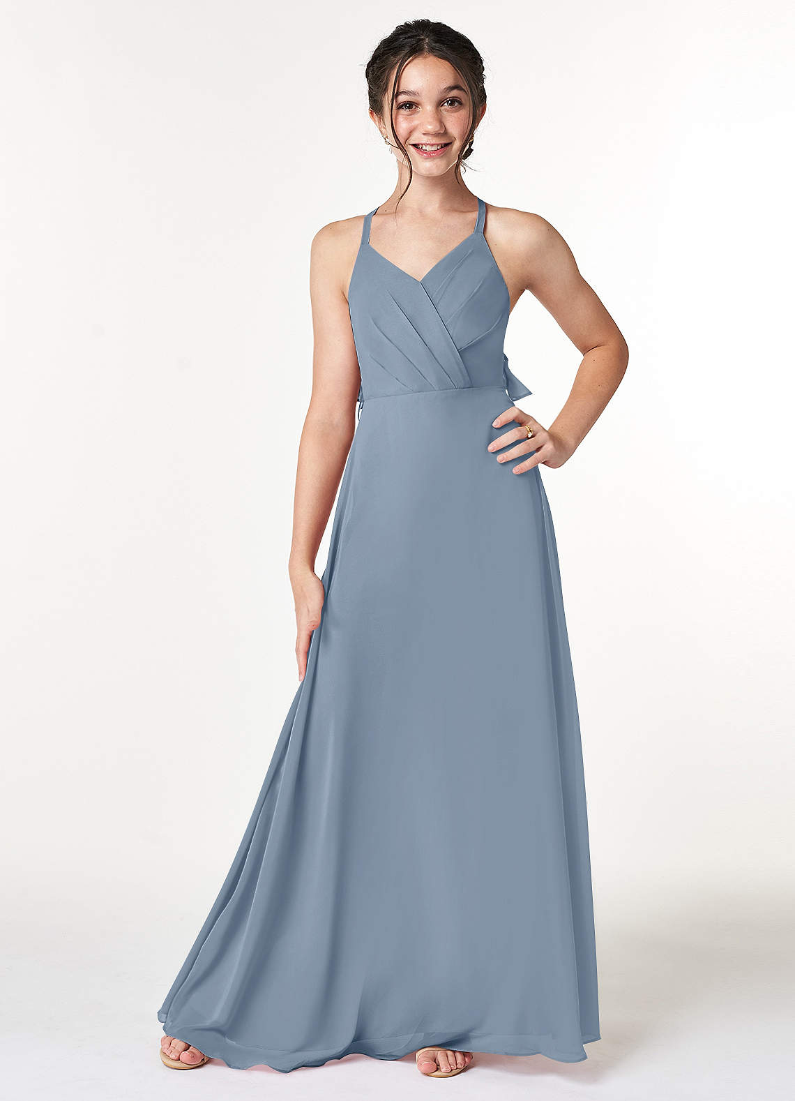 Azazie bridesmaid 2024 dresses dusty blue