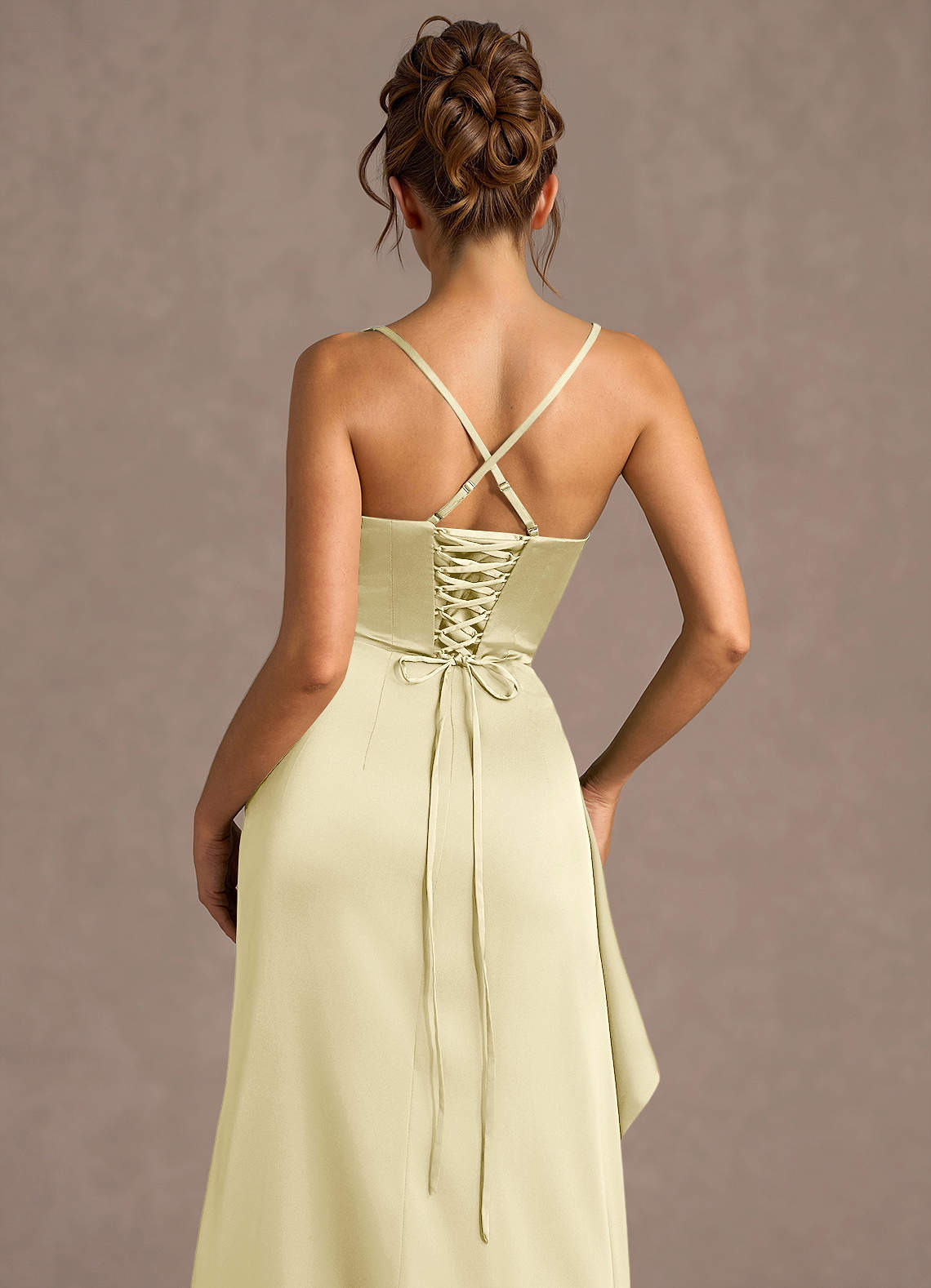 Thora Lemon Sorbet Open Back Prom Dress | Azazie Thora Lemon Sorbet Open Back Prom Dress | Azazie