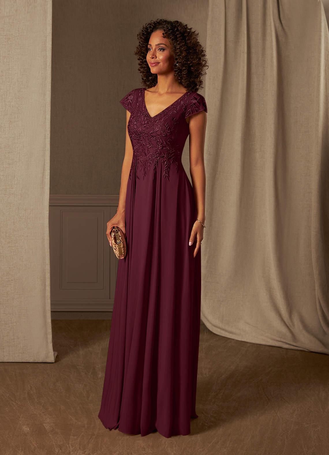 mother of the bride wine dress