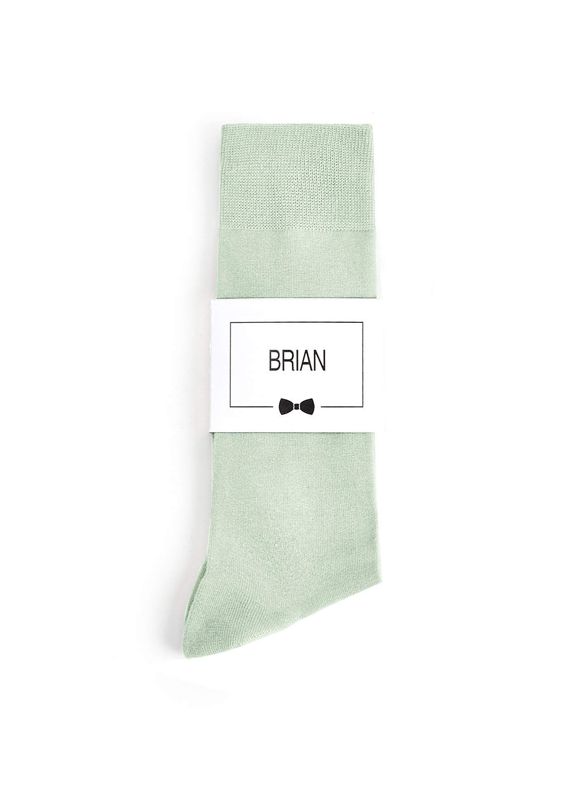 front Calcetines de vestir para hombre con etiqueta personalizada