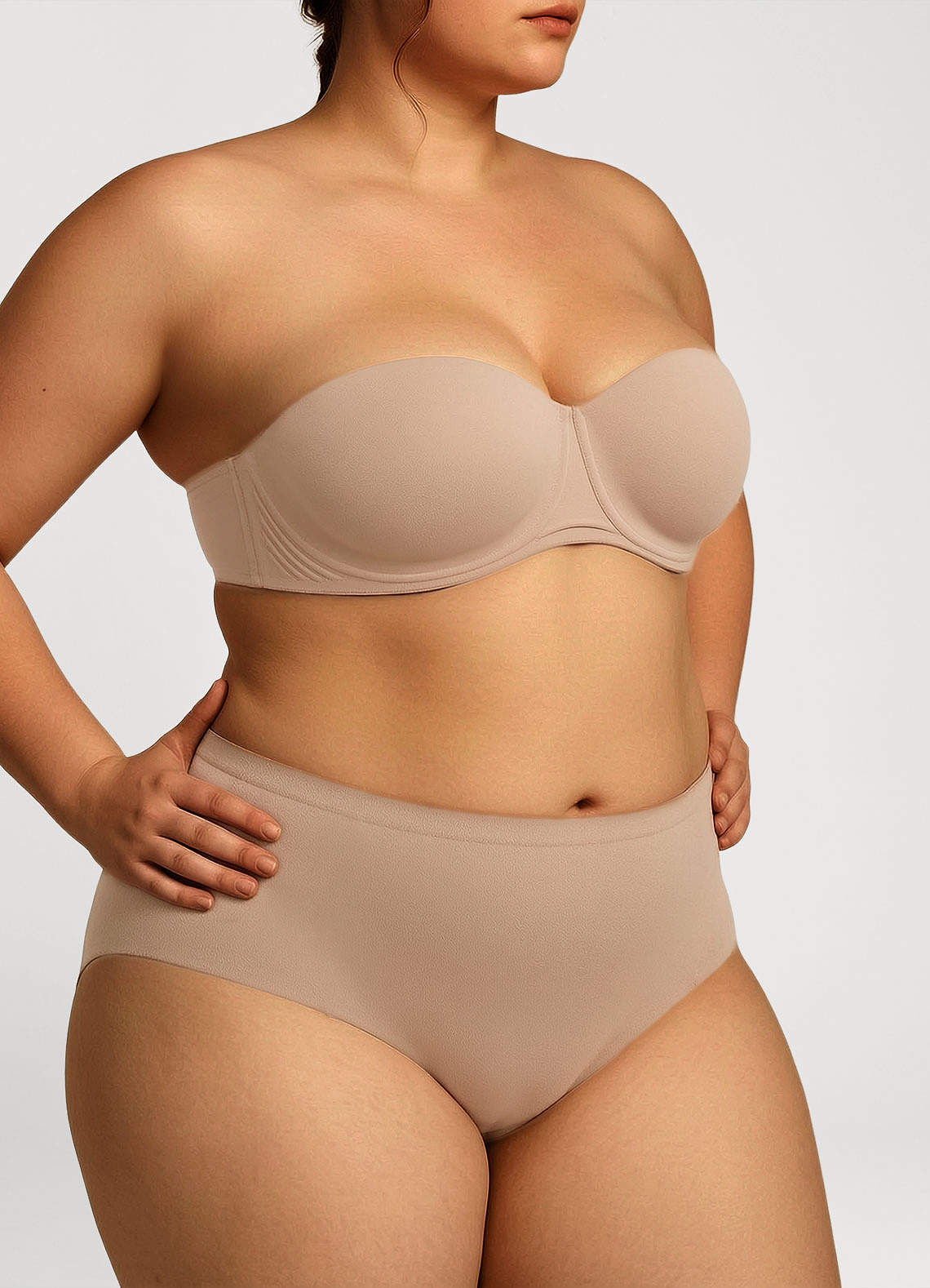 front Naadloze anti-zwaartekracht strapless beugelbeha
