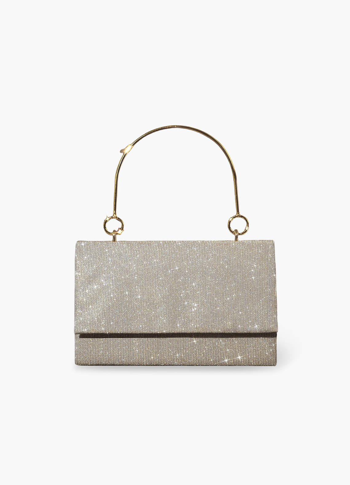 front Tote Glitter Evening Handbag