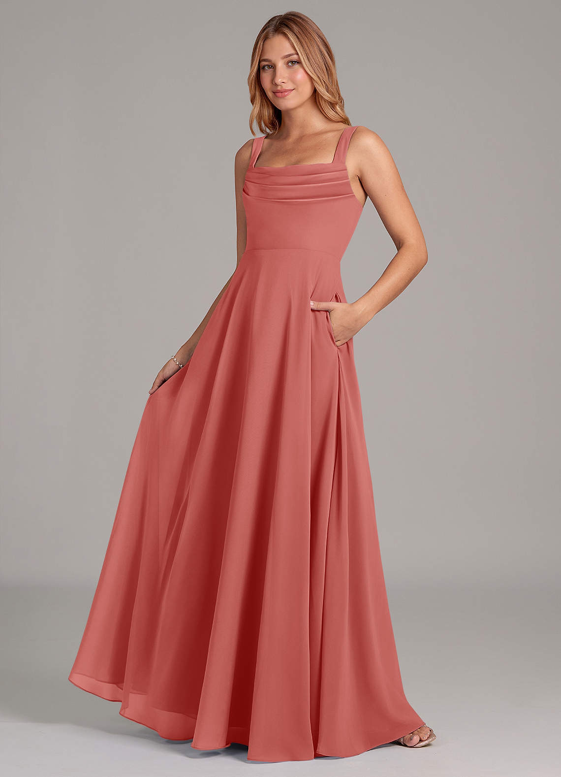 bridesmaid dresses vintage rose Azazie Shaude Size:UK 14 (Buy Now)