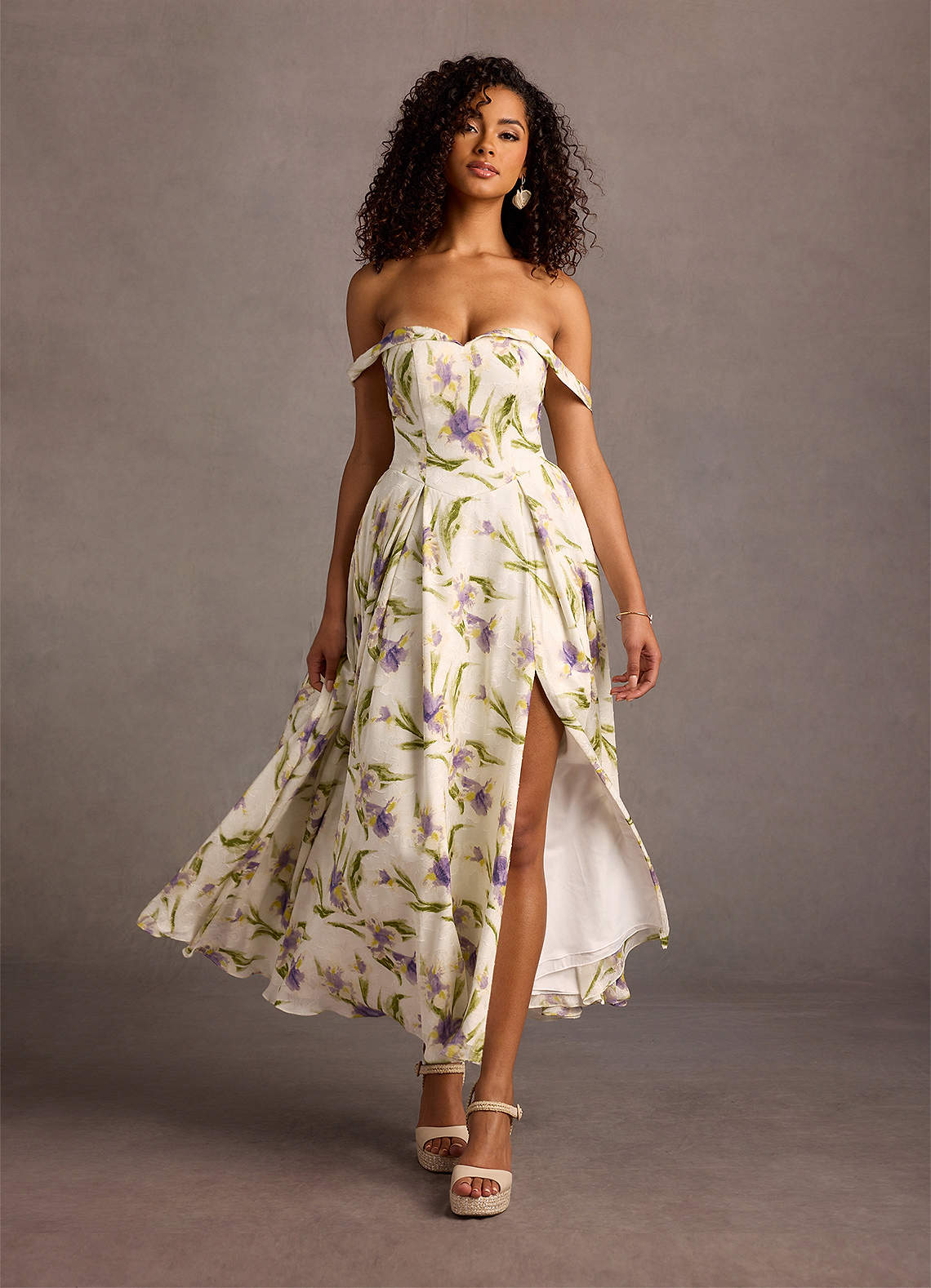 【as if calie】24SS GATHERING MAXI DRESS Alexie Tulip Multi Print Maxi Dress | Azazie