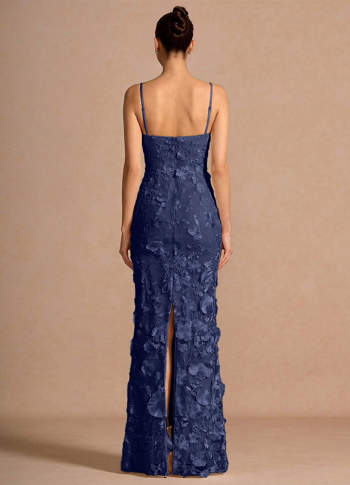 Cireth Dark Navy Maxi Dress | Azazie