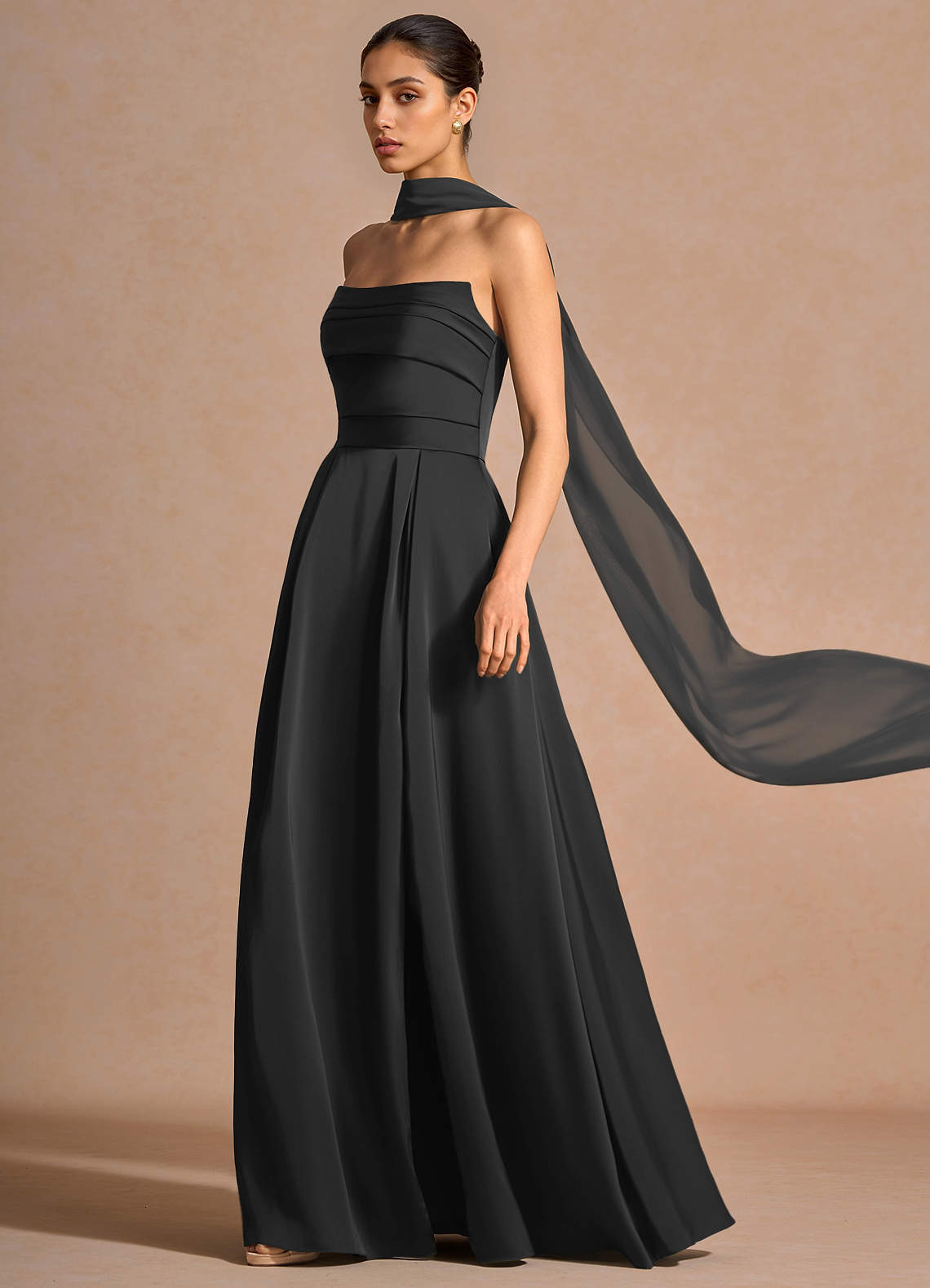 Heidi Black Maxi Dress | Azazie