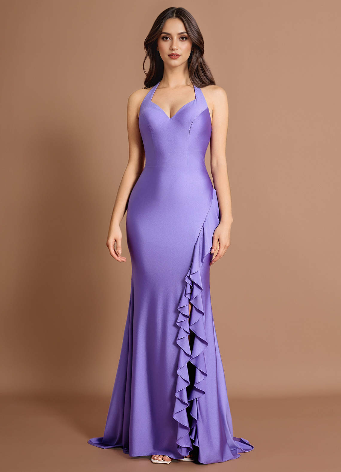 Vestido Morado Claro Largo Orlina image1