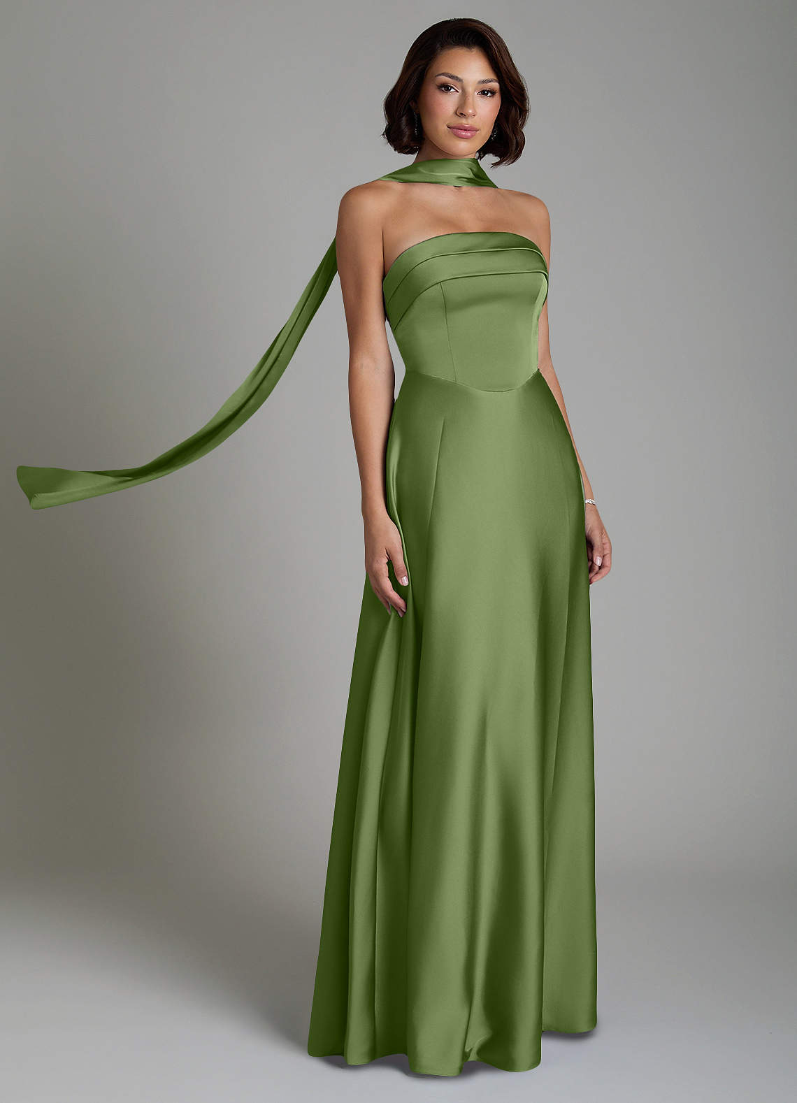 bridesmaid dresses juniper green Azazie Odele pistachio green bridesmaid dresses