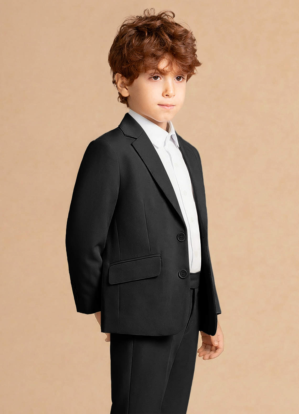 front Theo Preto Jaqueta infantil