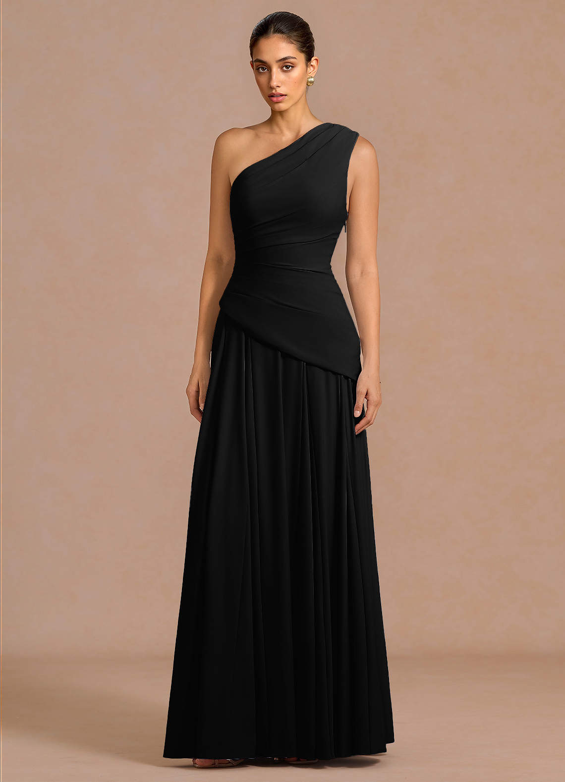 blue and yellow prom dress Chiffon A Line V Neck Ruffles Dresses, PL700 Margot Robbie Black Dress Size:2 - 3Y Dress Season: AW25 110 cm / 43.3