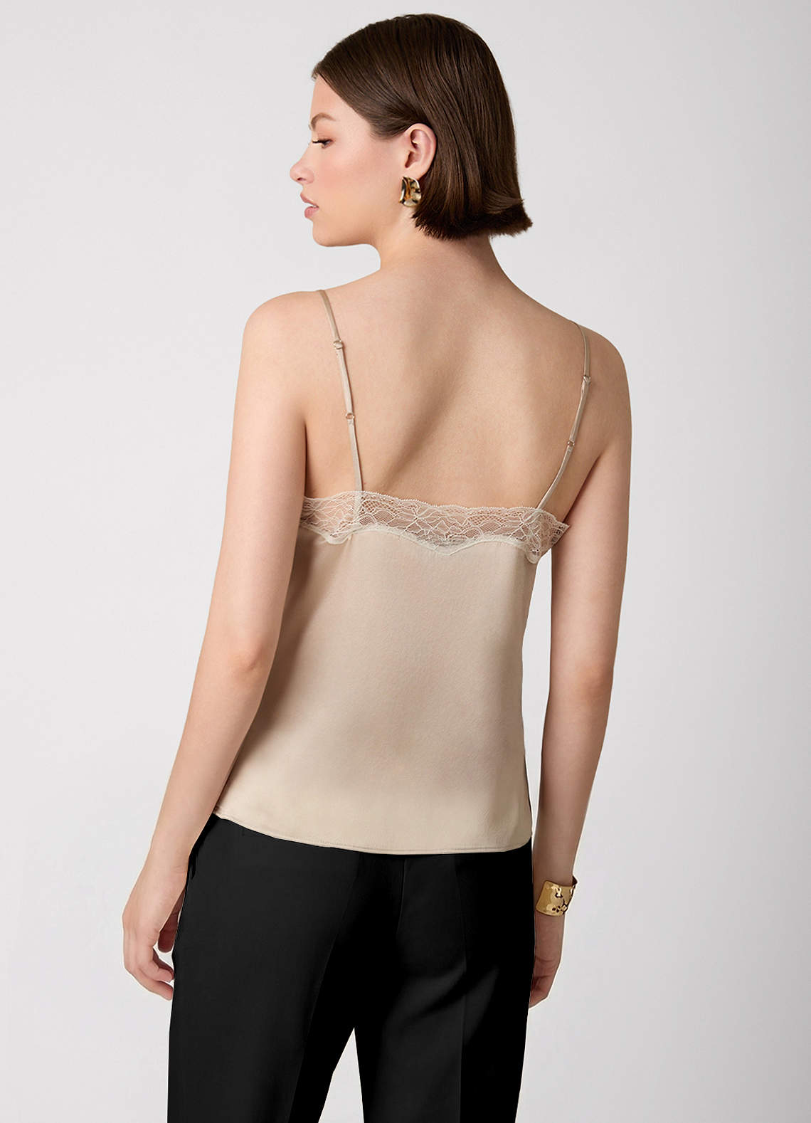 front Camisola 100% seda lavável