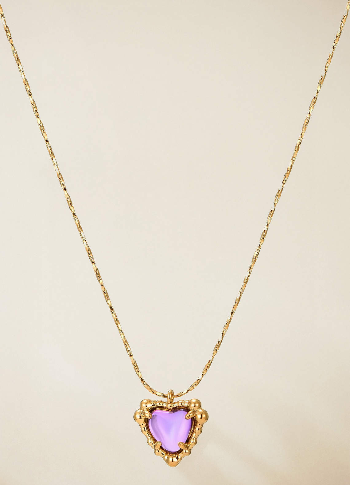 front Delicate Heart Necklace