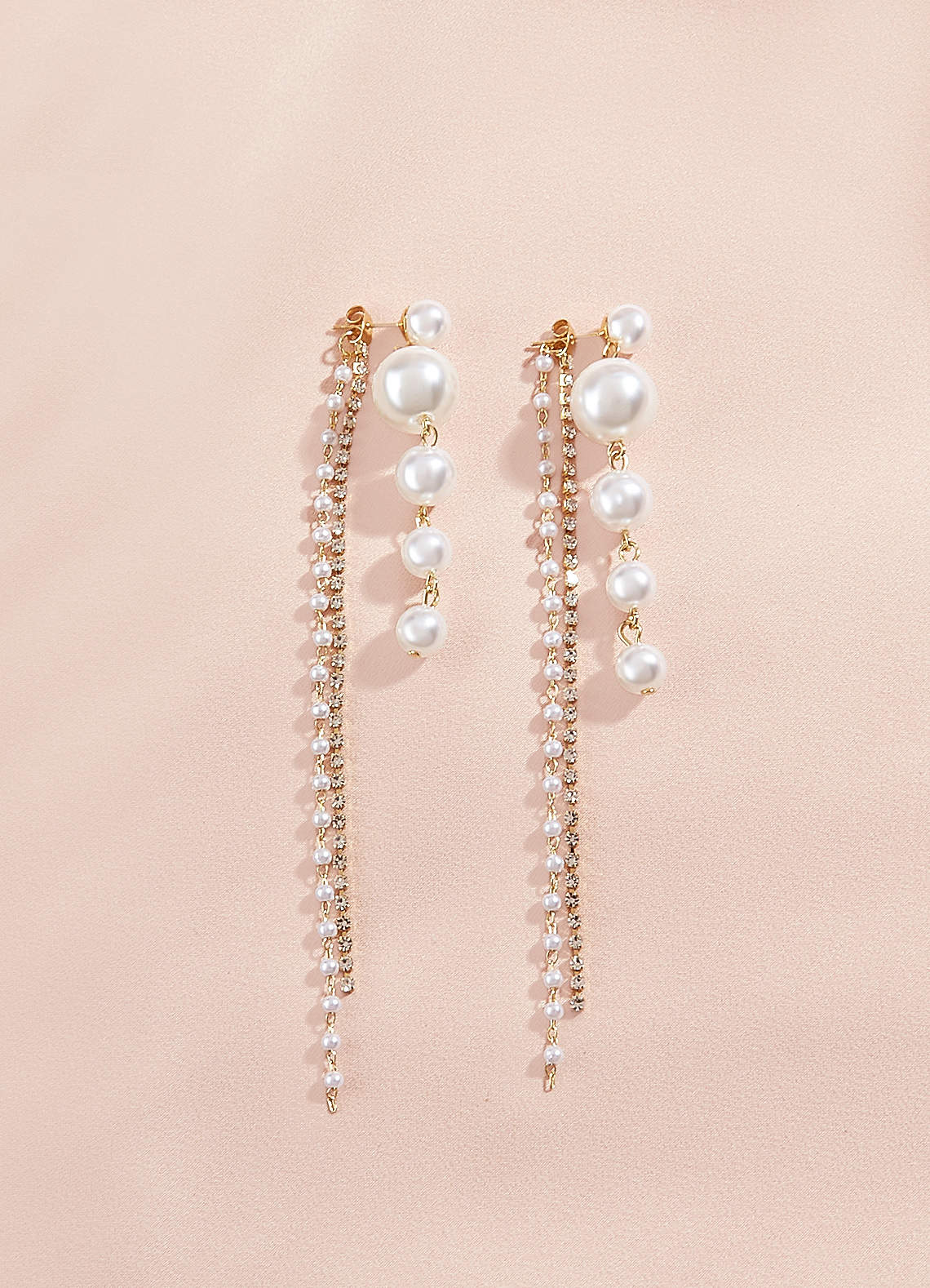 Long Pearl Drop Earrings | Azazie