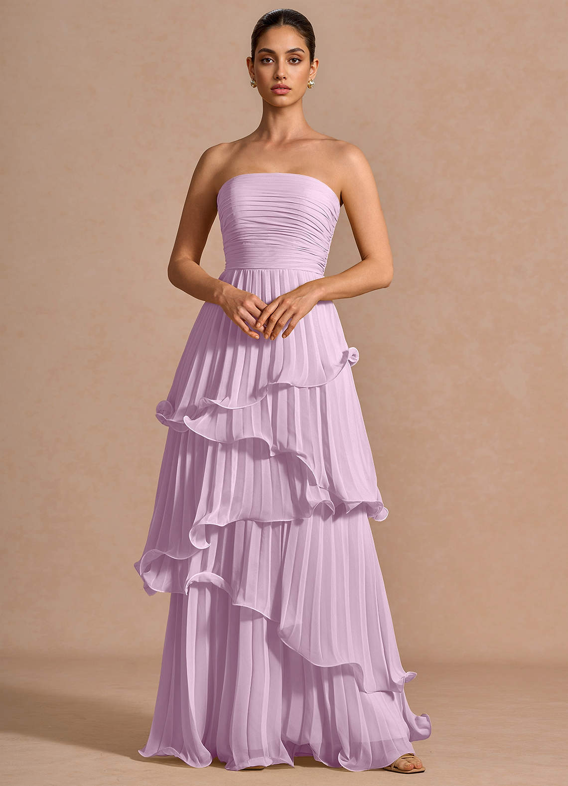 Hartley Frosted Lilac Maxi Dress | Azazie