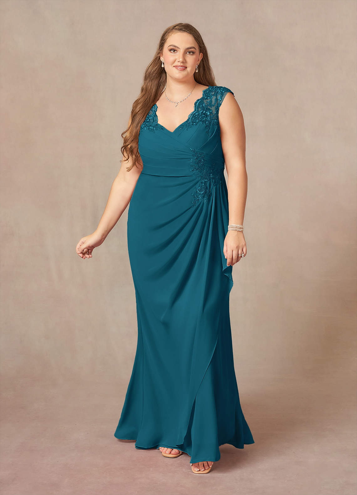 chinese dress ladies Beaded Bodice Montage Dress Plus Size