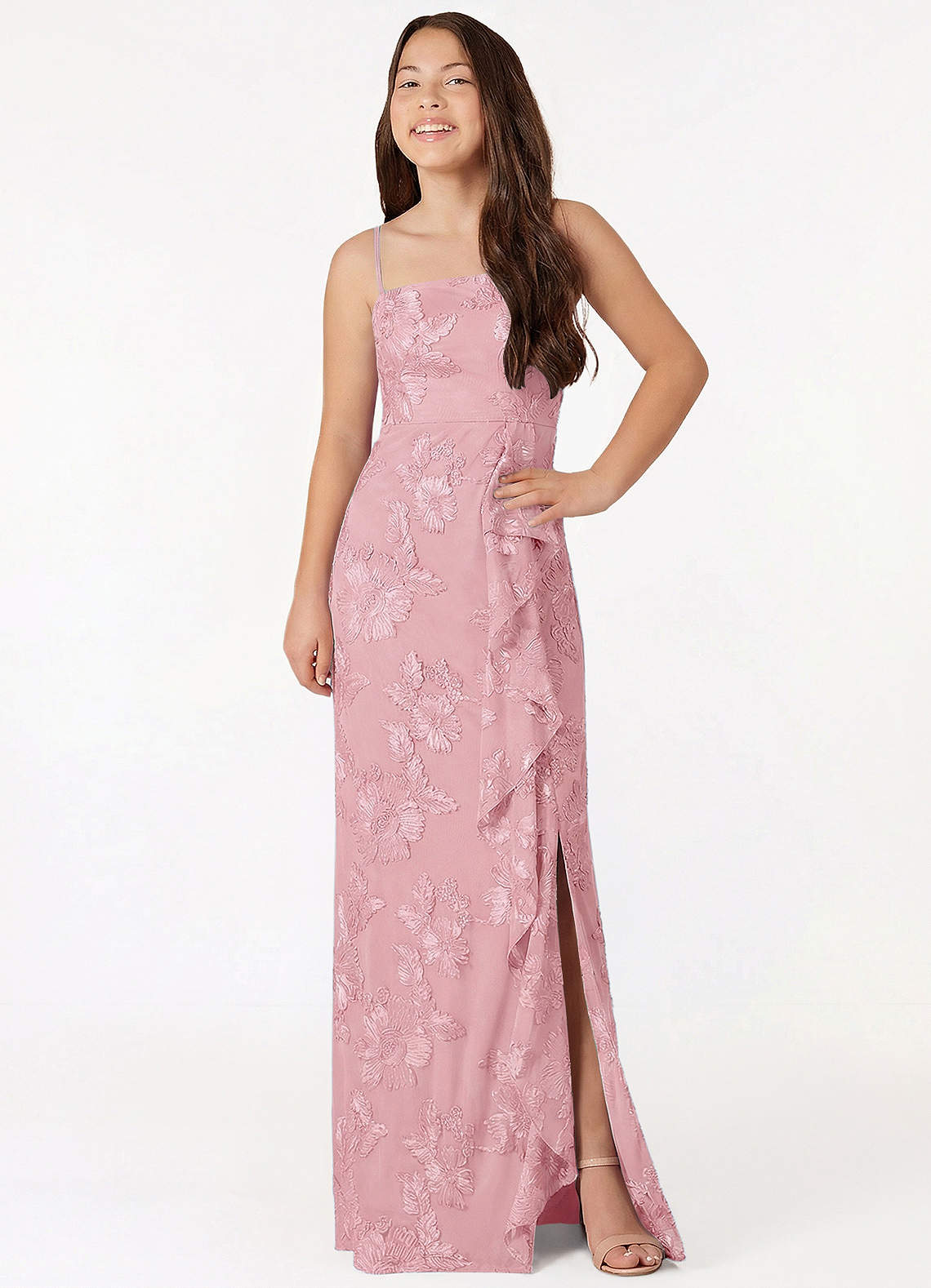 front Azazie Eve Junior Formal Dress