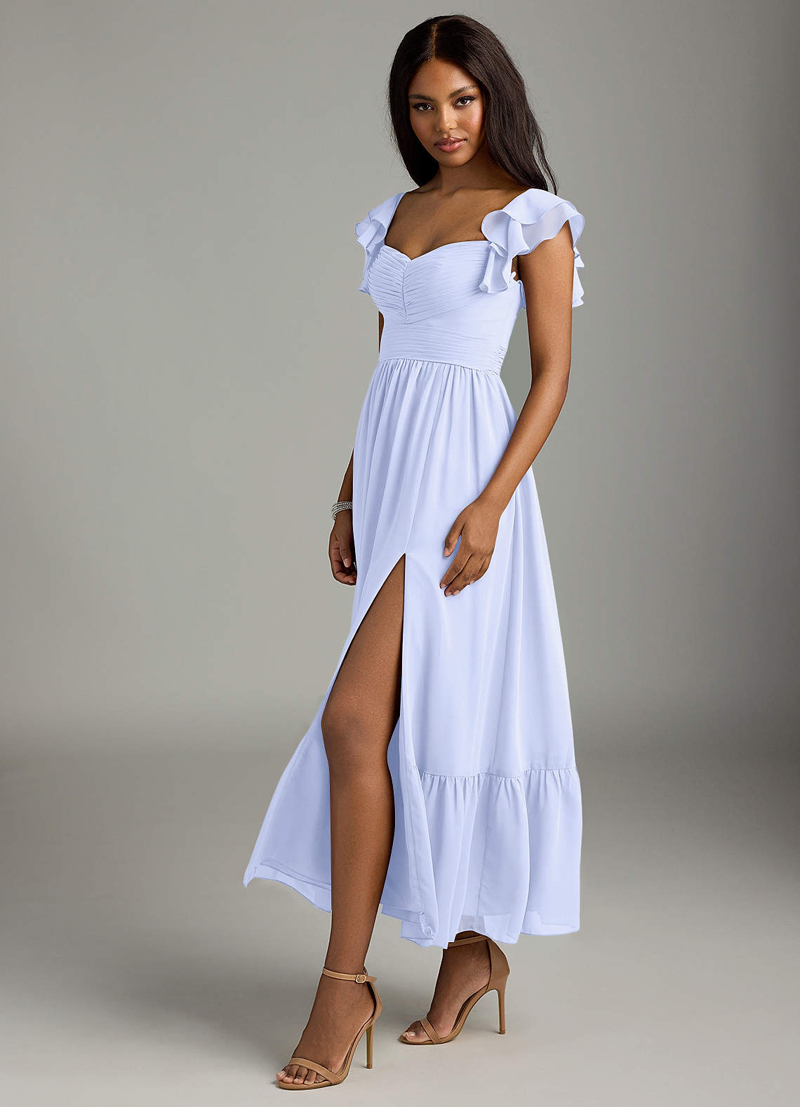 Azazie Anaya Lavender Chiffon Bridesmaid Dresses | Azazie