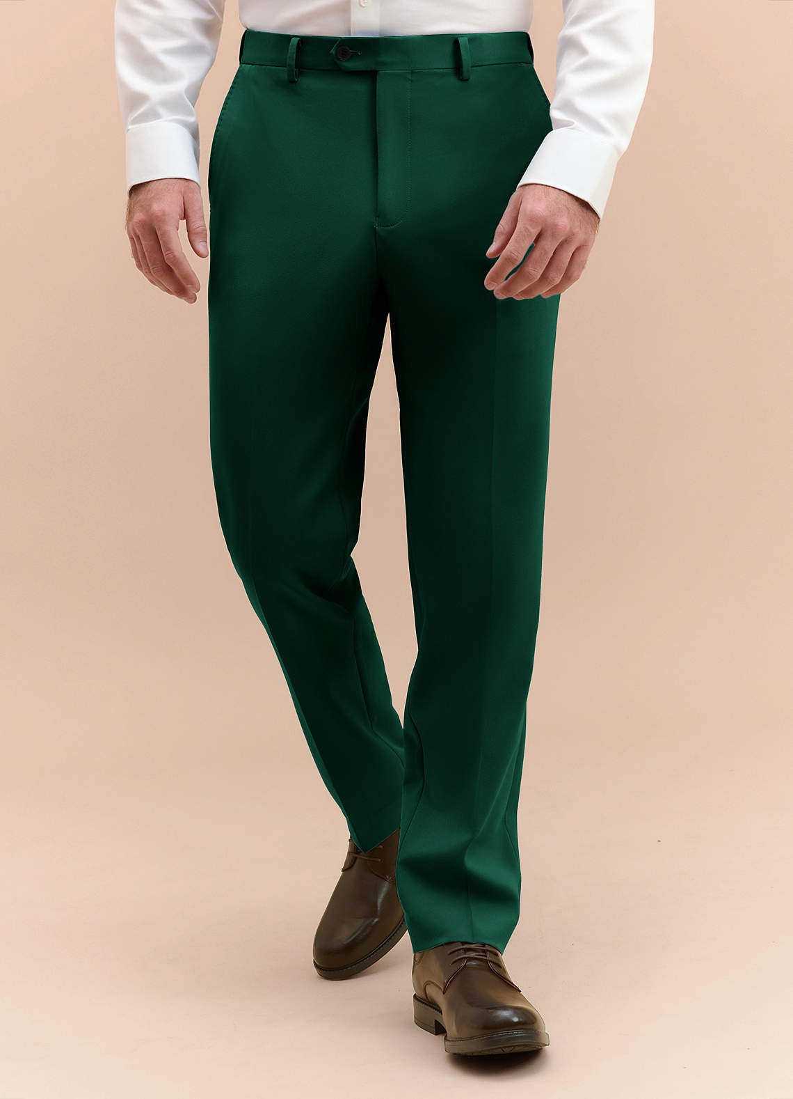 front James Emerald Structured Stretch Dress Pants