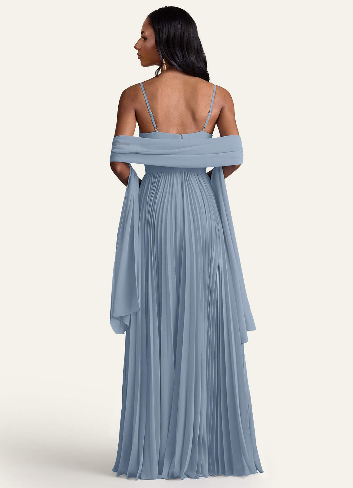 front Azazie Matching Color Ireland Chiffon Shawl