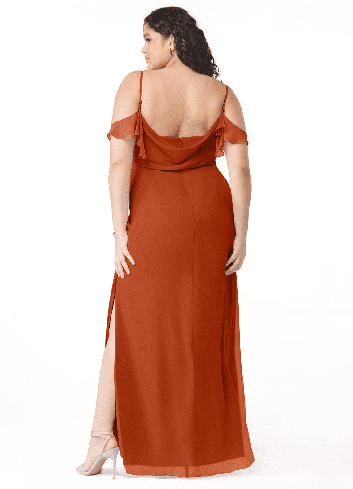 azazie orange dress Azazie Kimber