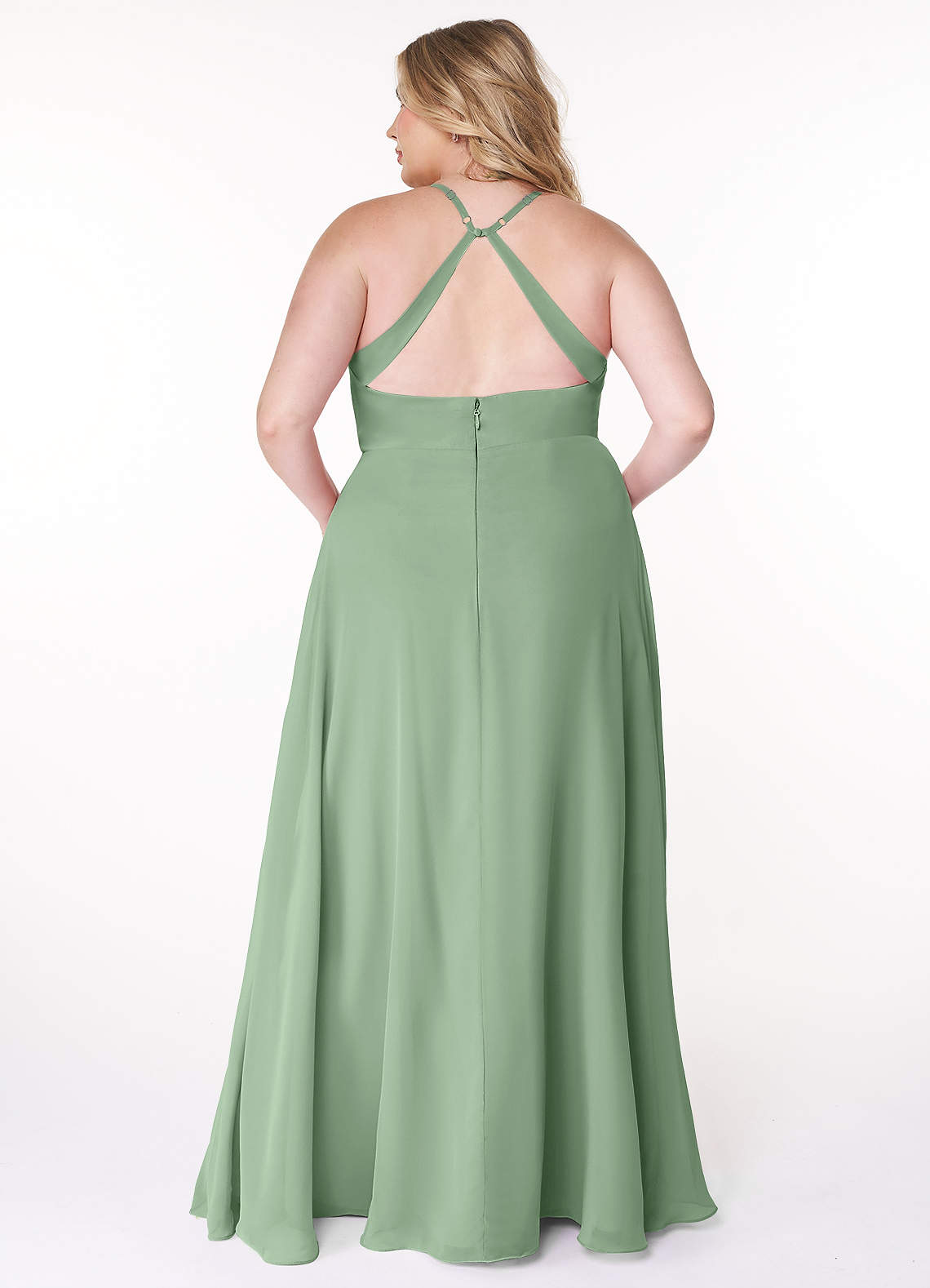 Azazie Davis Matcha Chiffon Bridesmaid Dresses | Azazie