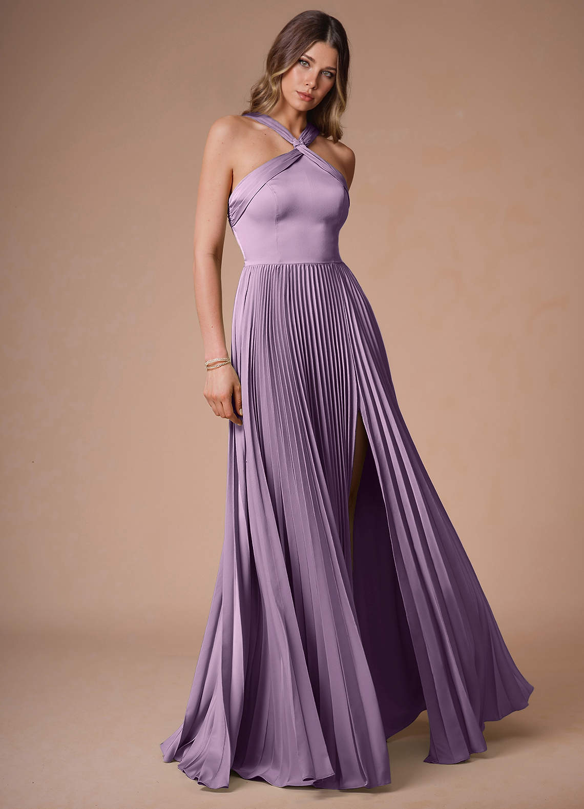 Azazie Floor-Length Maxi Dresses A-Line Wedding Guest Formal Dresses V Neck Frosted Lilac Azazie Floor-Length Maxi Dresses A-Line Wedding Guest Formal Dresses V Neck Frosted Lilac