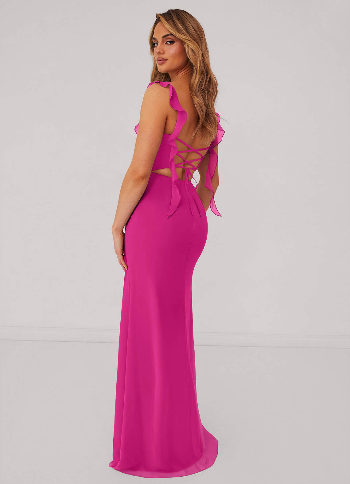 Barbie ♥ Azazie Bridesmaid Dresses Sweetheart Pleated Ruffle Chiffon Mermaid Dress image2