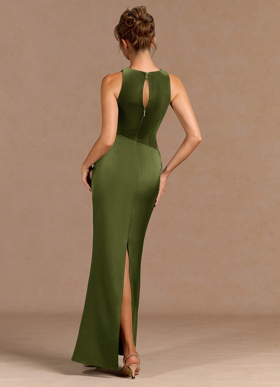 Rylie Olive Maxi Dress Ready to Ship | Azazie