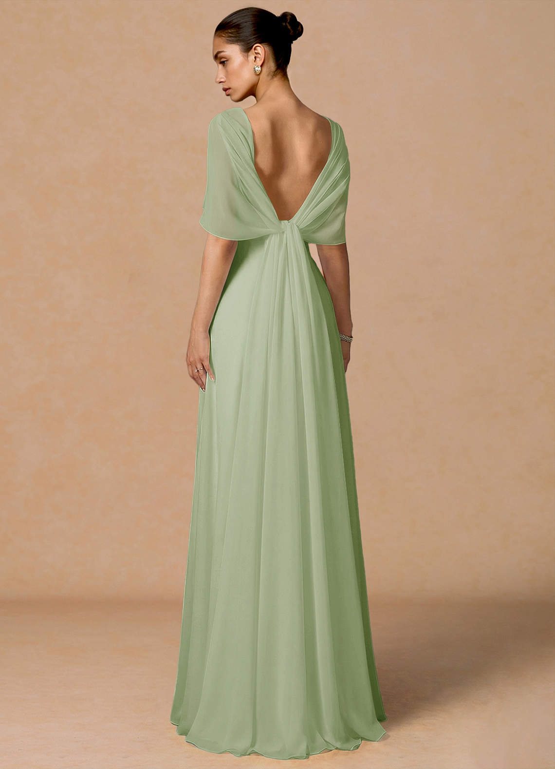 Azazie Primrose Light Green Maxi Dress
